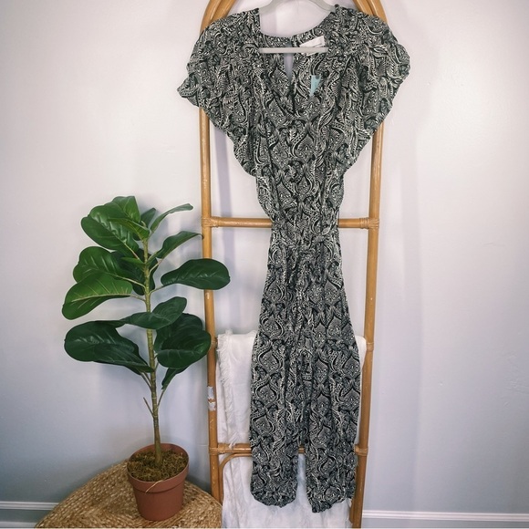 NWT Anthropologie Black and White Zadie Jumpsuit sz 16W - Picture 3 of 10